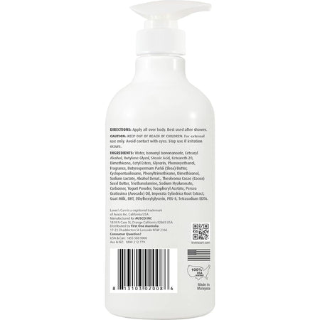 Lovercare Goat's Milk Avocado Body Lotion 800ml
