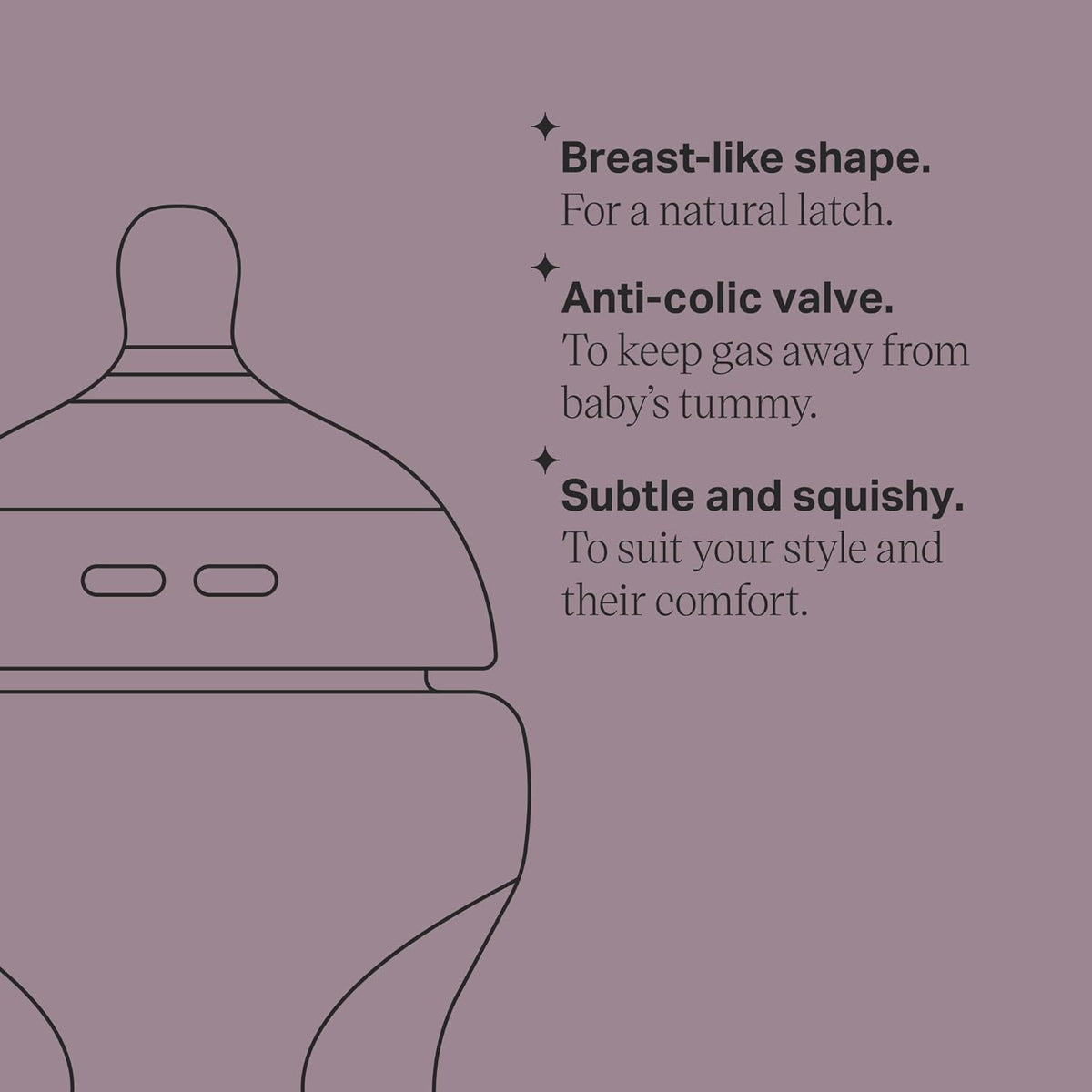 Tommee Tippee Natural Start Silicone Baby Bottle 260ml 1 pack