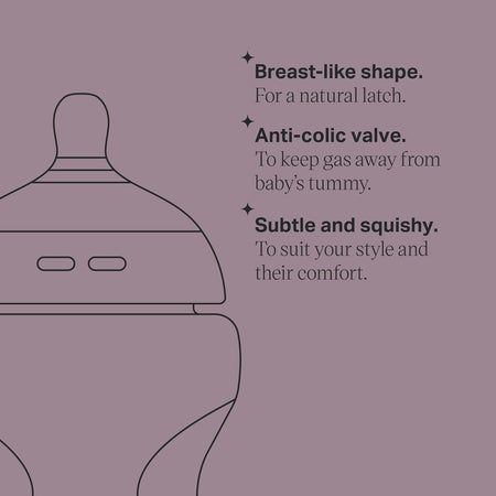 Tommee Tippee Natural Start Silicone Baby Bottle 260ml 1 pack