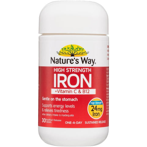 Nature's Way High Strength Iron 30 Tablets