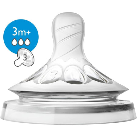 Avent Natural Response Teats 3 Months+ Flow 4 - 2 Pack