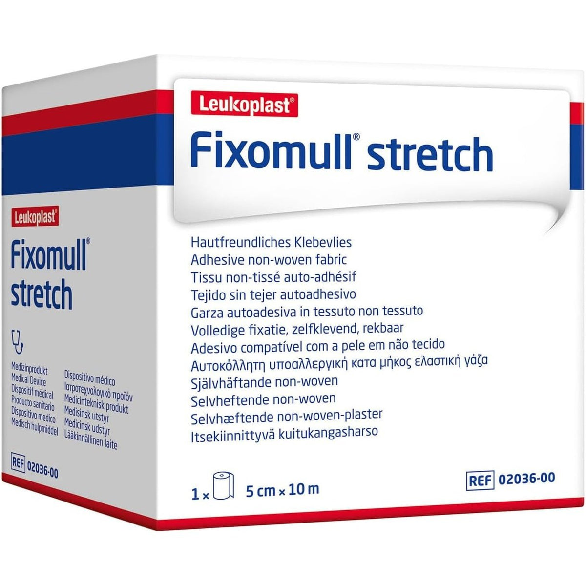 Fixomull Hypoallergenic Adhesive Non-Woven Fabric 5cm X 10m Roll