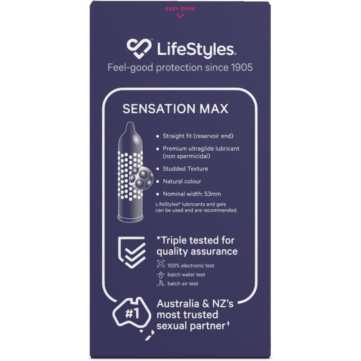 Lifestyles Sensation Max Condoms 8 Pack