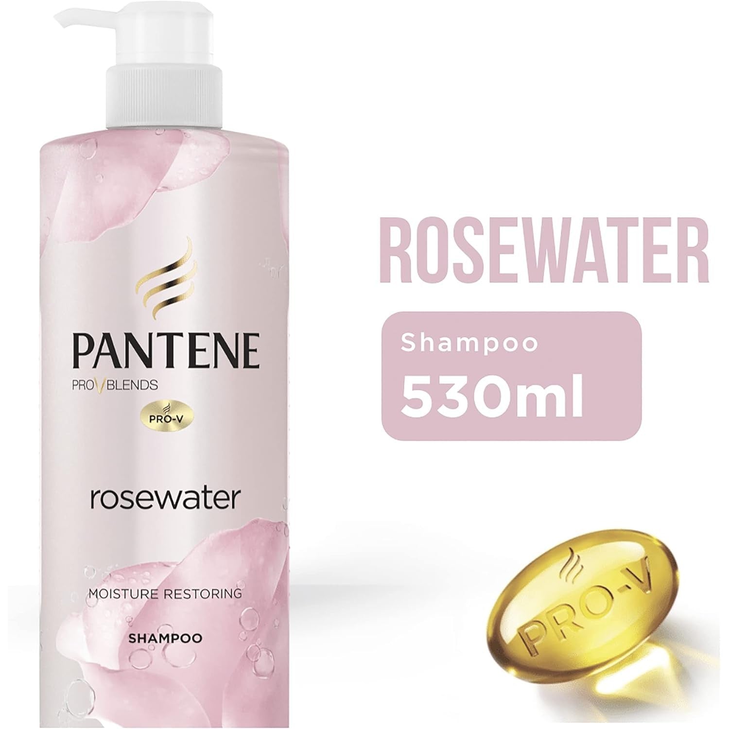 Pantene Pro-V Blends Rosewater Moisture Restoring Shampoo 530ml