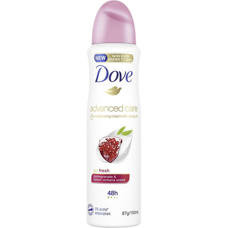 Dove Advanced Care Antiperspirant Aerosol Deodorant Go Fresh Pomegranate & Lemon Verbena 150ml