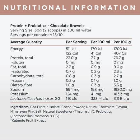 JShealth Protein + Probiotics Chocolate Brownie 300g