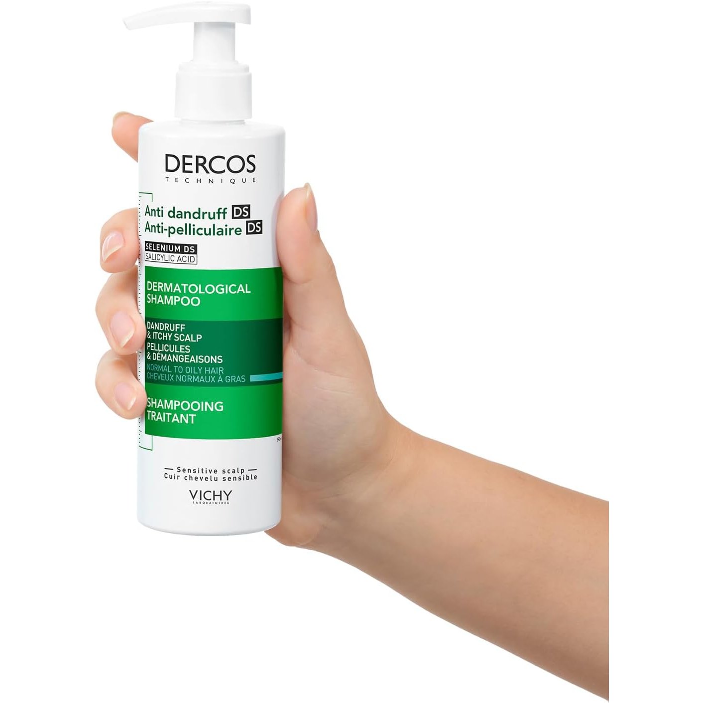 Dercos Anti-Dandruff Dermatological Shampoo Normal To Oily Hair 390mL