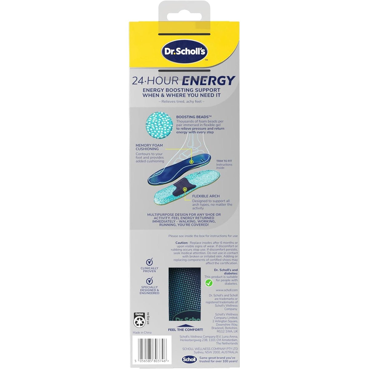 Scholl 24hr Energy Insole Small