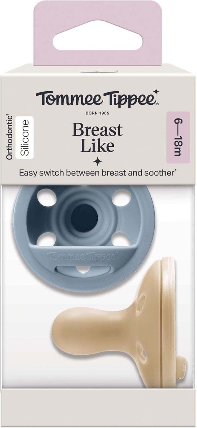 Tommee Tippee Breast Like Soother 6-18 Months 2 Pack