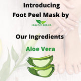 Healthy Bod. Co Foot Peel Mask Aloe Vera x 2 Foot Sock (1 Pair)