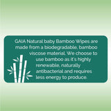 Gaia Natural Baby Bamboo Wipes 80