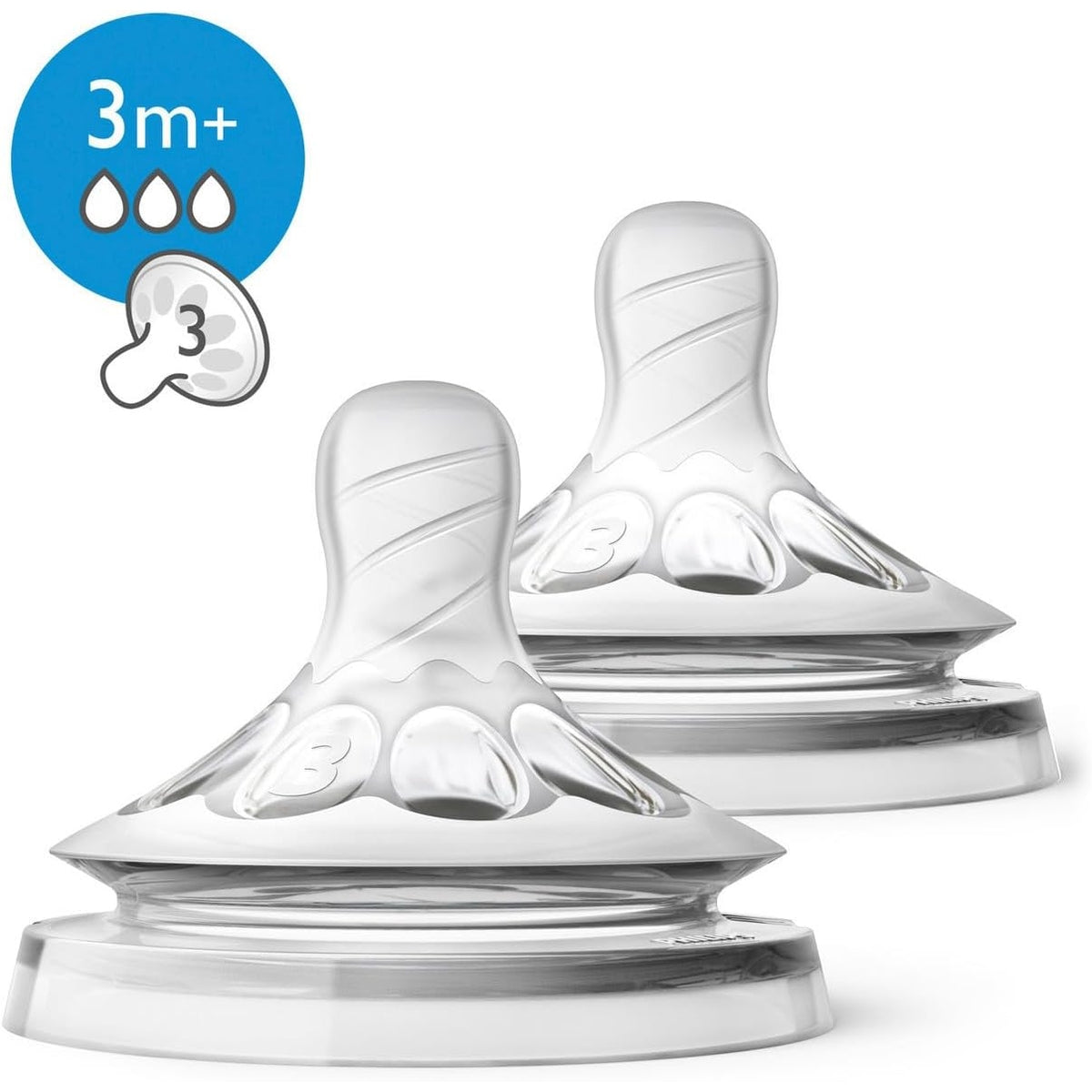 Avent Natural Response Teats 3 Months+ Flow 4 - 2 Pack