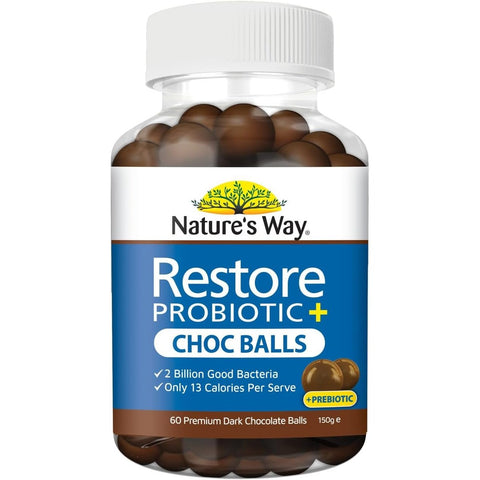 Nature's Way Restore Probiotic Chocolate Balls 60