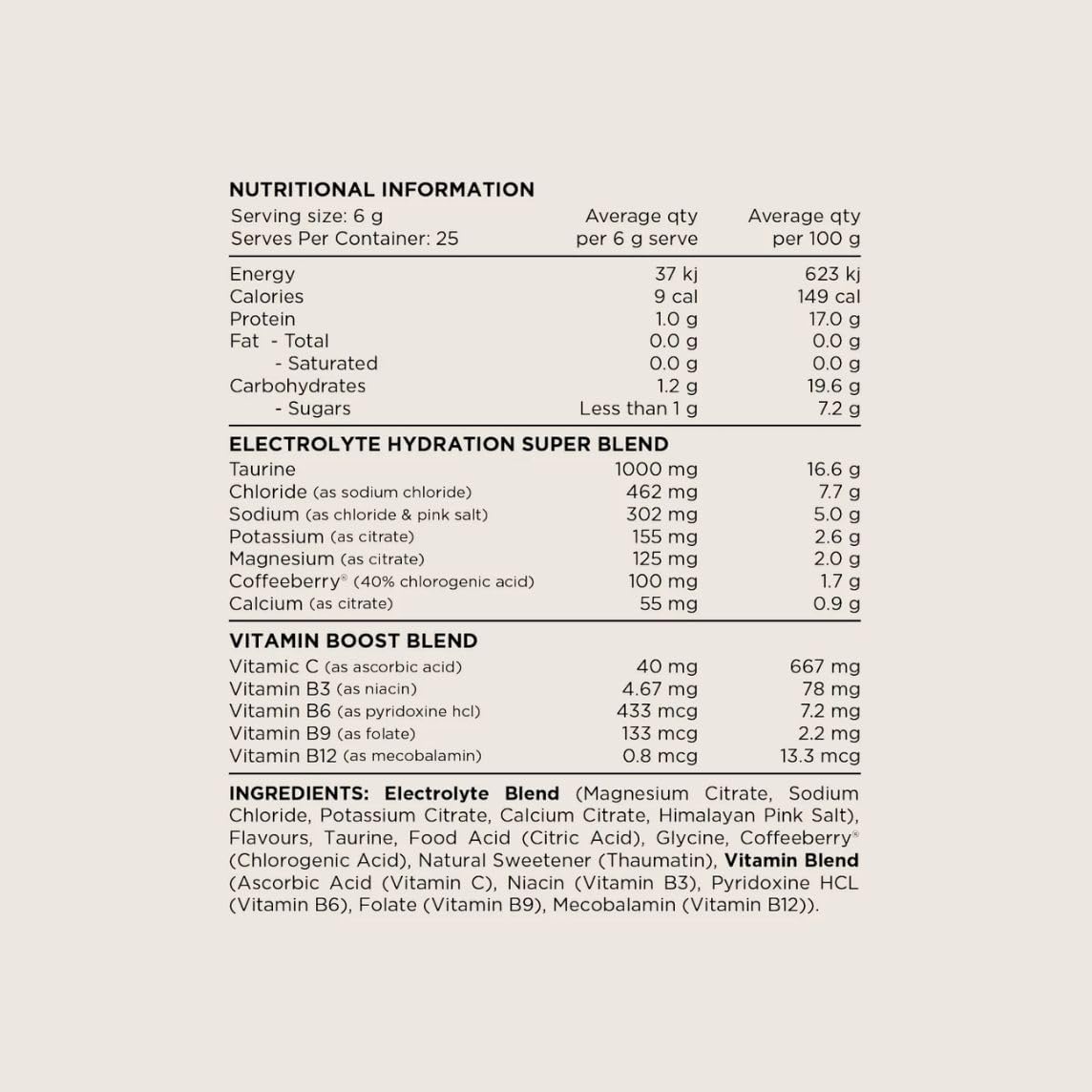 Switch Nutrition Hydrate Electrolytes No Added Sugar Assorted Flavours 20x6g