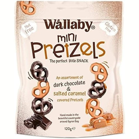 Wallaby Mini Pretzels 120g (Pack of 8)