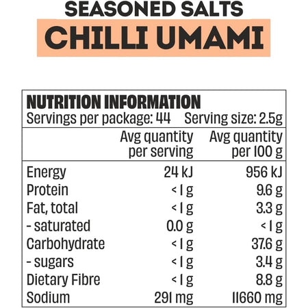 Mingle Chilli Umami Seasoned Salts 110g