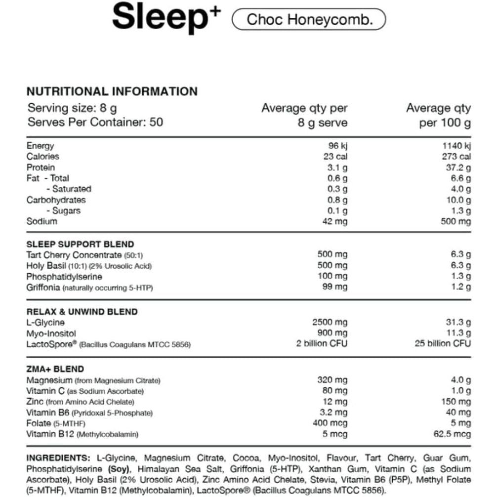 Switch Nutrition Sleep Magnesium Choc Honeycomb 400g