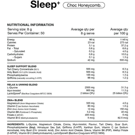 Switch Nutrition Sleep Magnesium Choc Honeycomb 400g