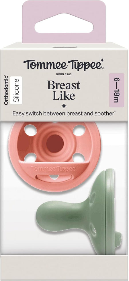 Tommee Tippee Breast Like Soother 6-18 Months 2 Pack