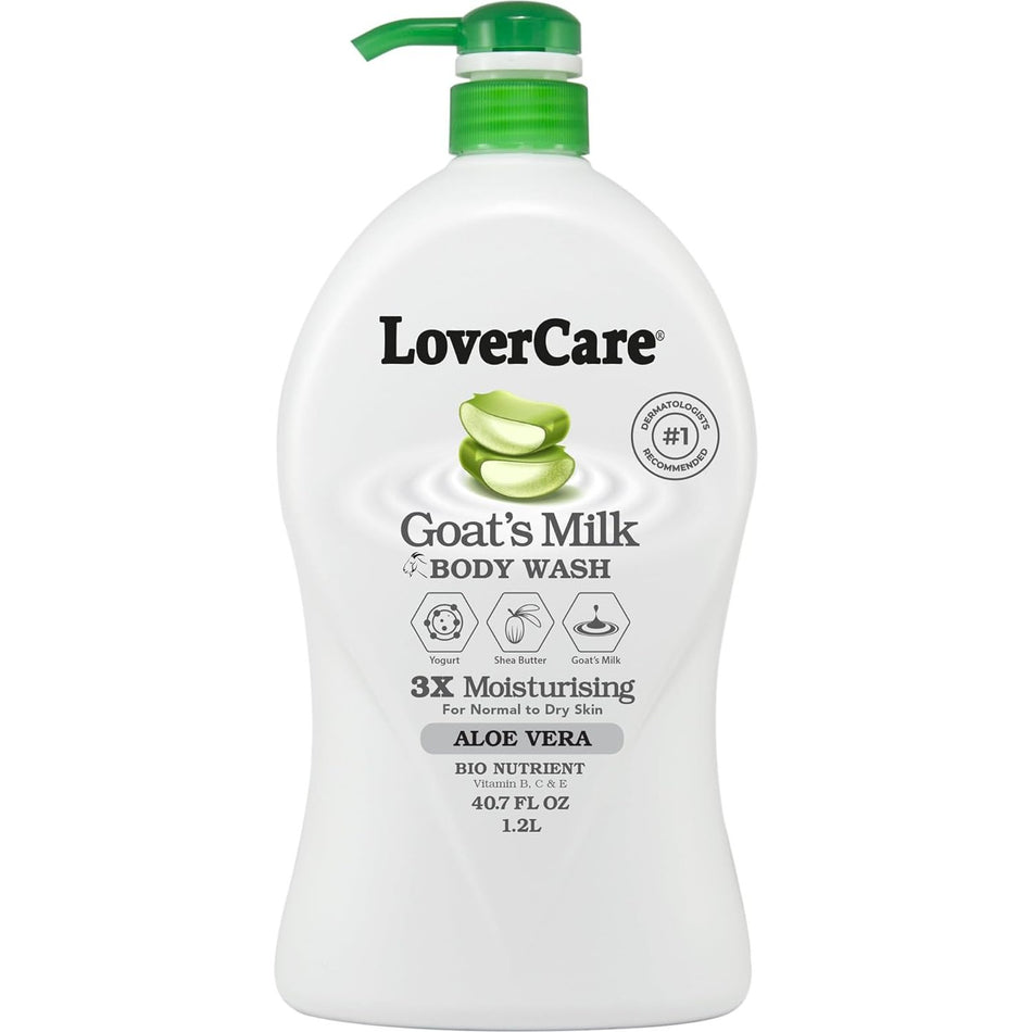 Lovercare Goat's Milk Shower Cream Aloe Vera 1.2 L