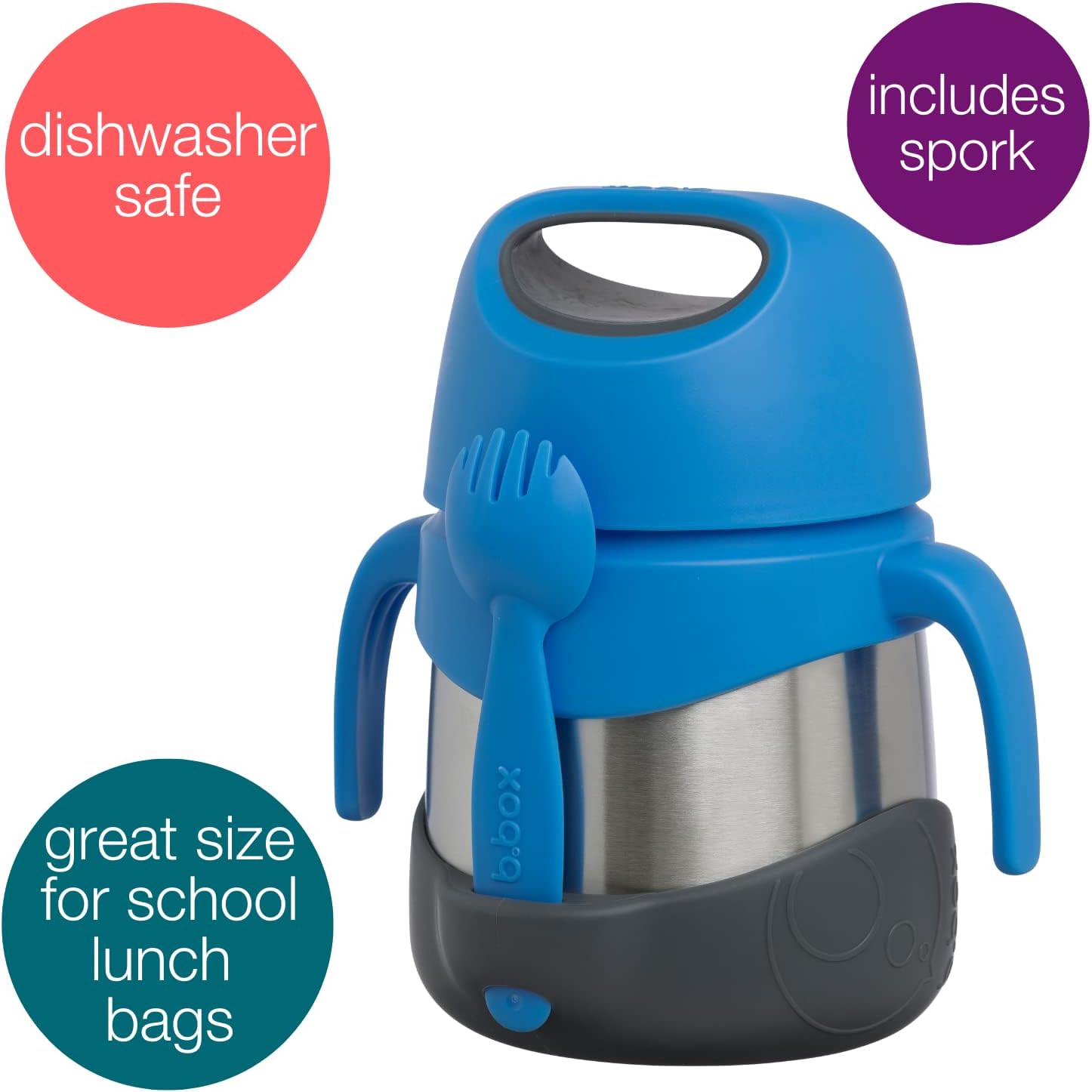 B.box Insulated Food Jar Blue Slate 335ml
