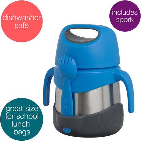B.box Insulated Food Jar Blue Slate 335ml