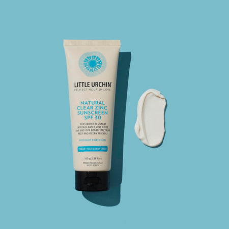 Little Urchin Natural Sunscreen Clear Zinc SPF 30 100g