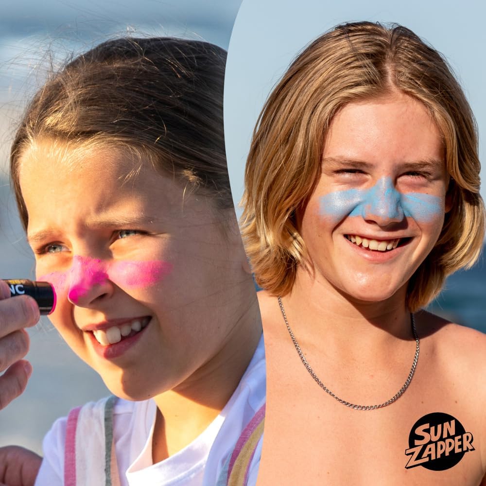 Sun Zapper Sticks Rainbow SPF 50+ Zinc Stick 4 Pack 4x12g