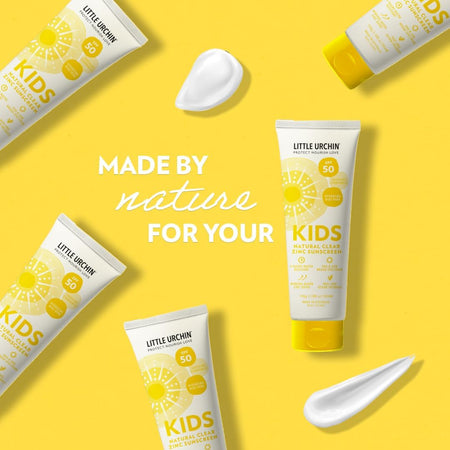 Little Urchin Natural Kids Sunscreen Clear Zinc Spf 50 100g