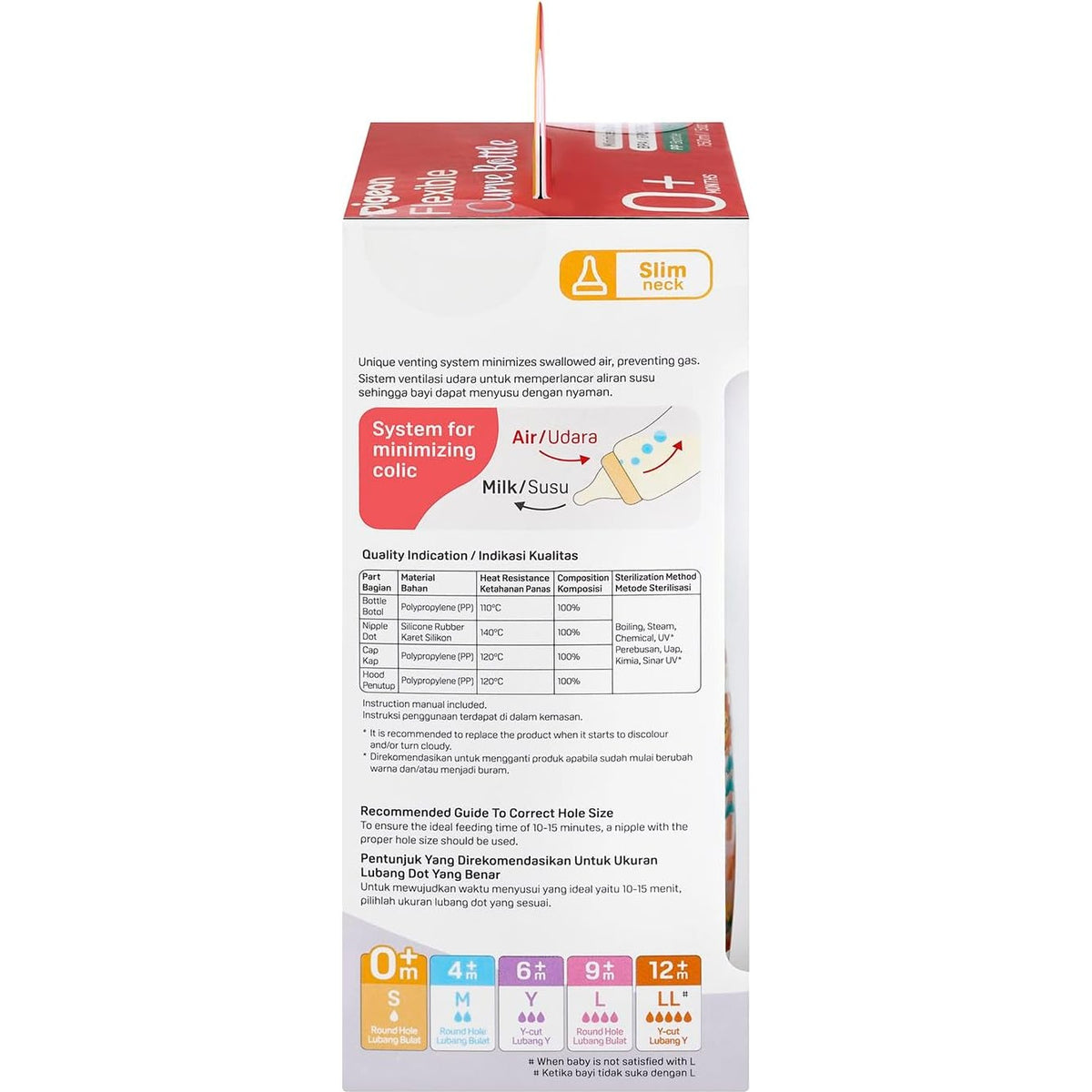 Pigeon Slim Neck Curve Bottle Garden 150ml