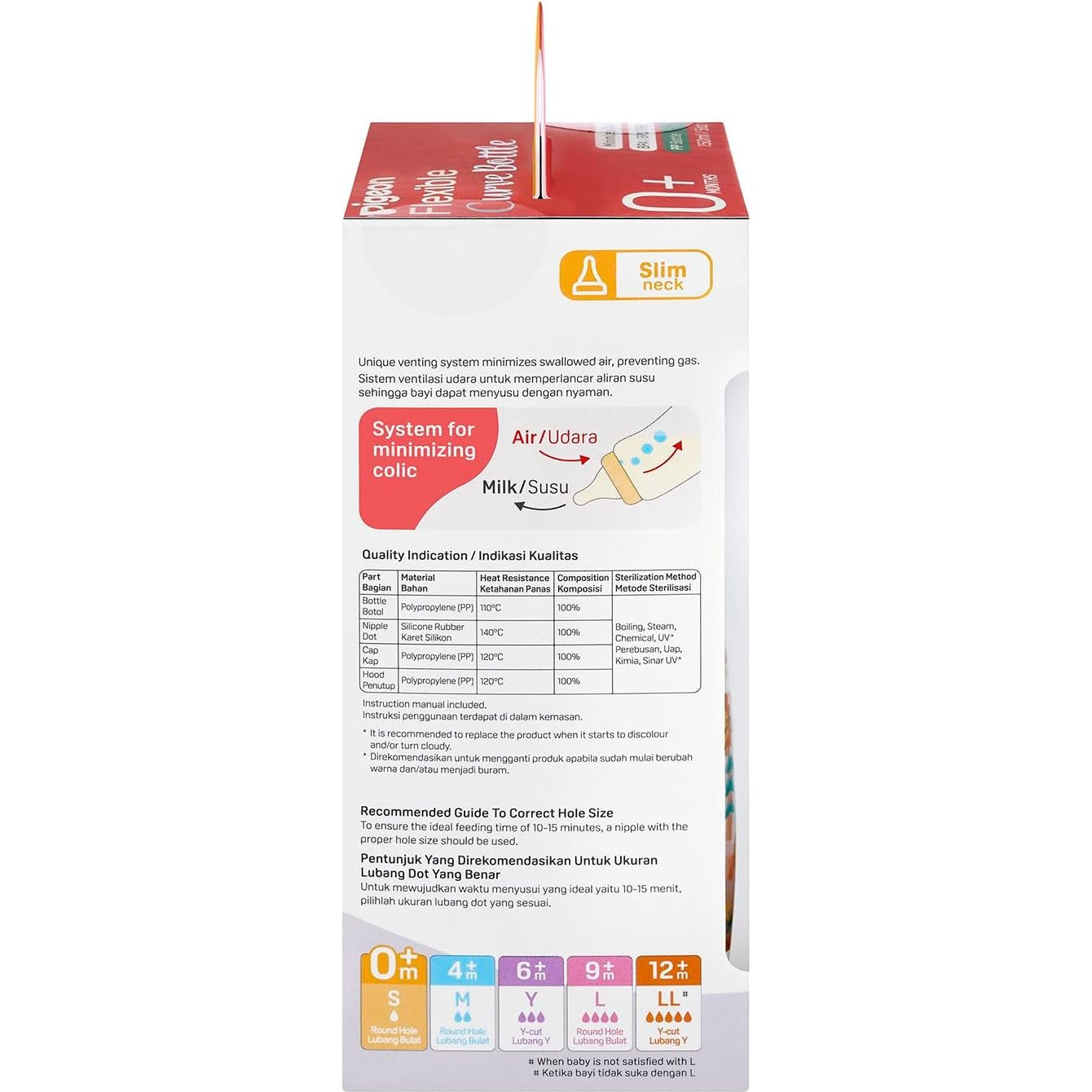 Pigeon Slim Neck Curve Bottle Home 150ml