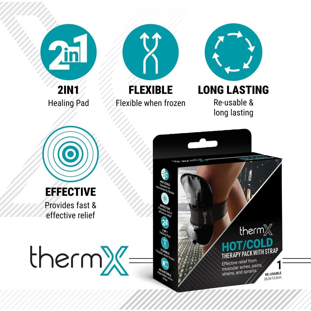 Thermx Reusable Hot/cold Therapy Pack With Strap, 26.3 X 15.5 Cm Size