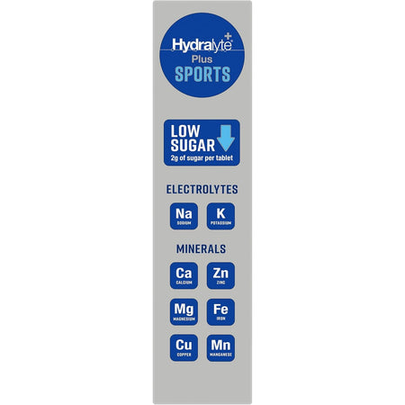 Hydralyte Plus Sport Effervescent Blueberry Blast 20 Tablet