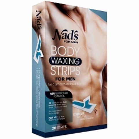 Nad's for Men Body Waxing Strips 20s