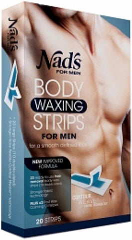 Nad's for Men Body Waxing Strips 20s