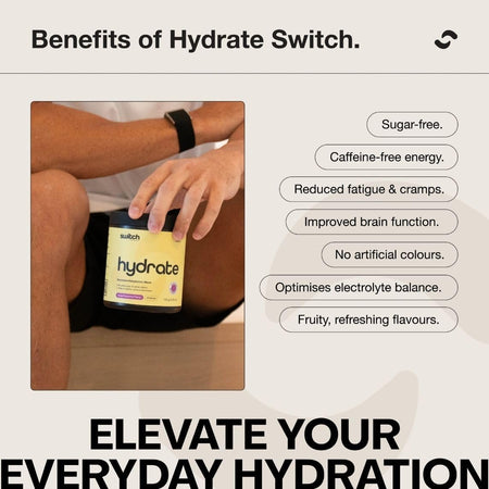 Switch Nutrition Hydrate Everyday Sugar Free Electrolytes Mango Passionfruit 300g