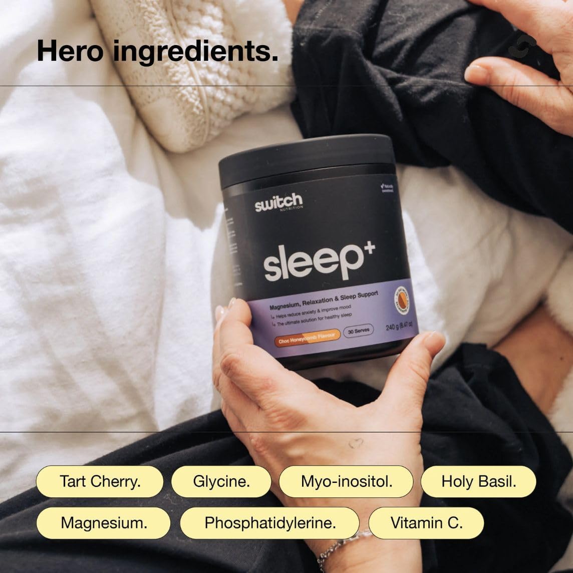 Switch Nutrition Sleep+ Magnesium Choc Honeycomb 240g