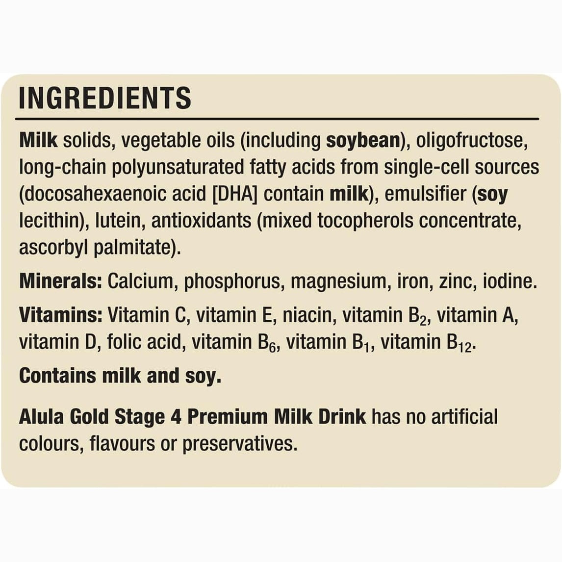 Alula S-26 GOLD Stage 4 Junior Milk Drink 900g