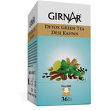 Girnar Detox Green Desi Kahwa (green tea) - 36 Teabags (Pack of 2)