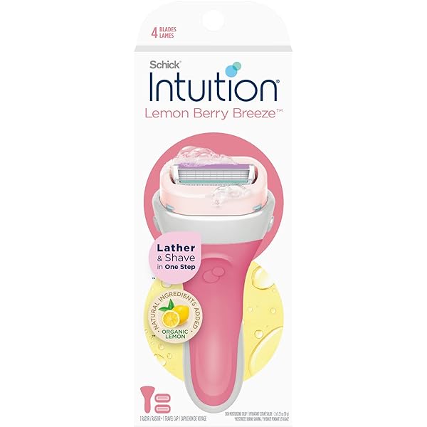 Schick Intuition Lemon Berry Razor & 2 Cartridge Set