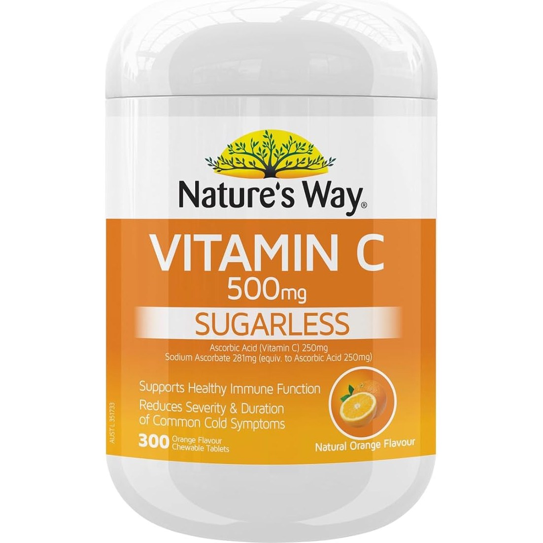 Nature's Way Sugarless 500mg Vitamin C 300 Tablets