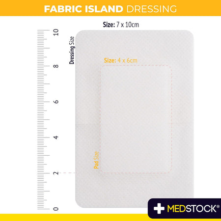 Medstock Fabric Island 7 cmx10 cm 5Pack