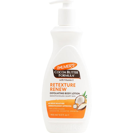 Palmers Cocoa Butter Retexture & Renew Exfoliating Body Lotion 400ml