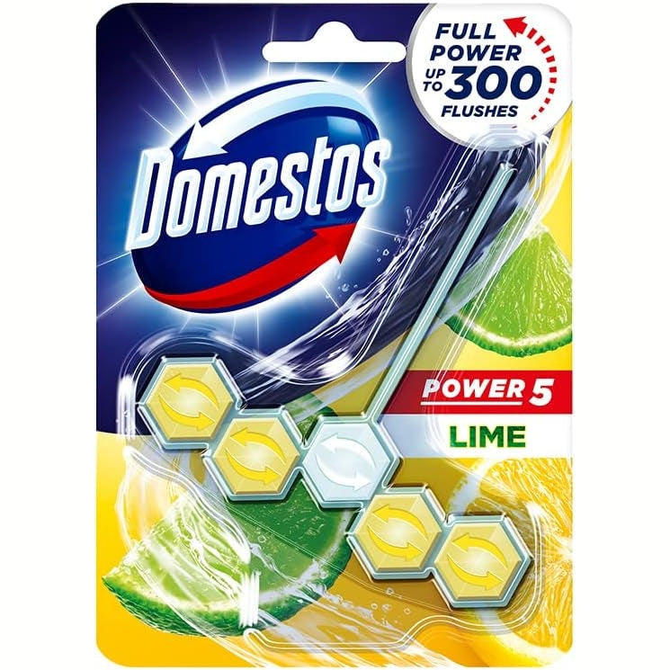Domestos Power 5 Lime Rim Block 55G
