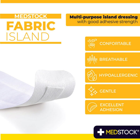 Medstock Fabric Island 5 cmx7 cm Pack5