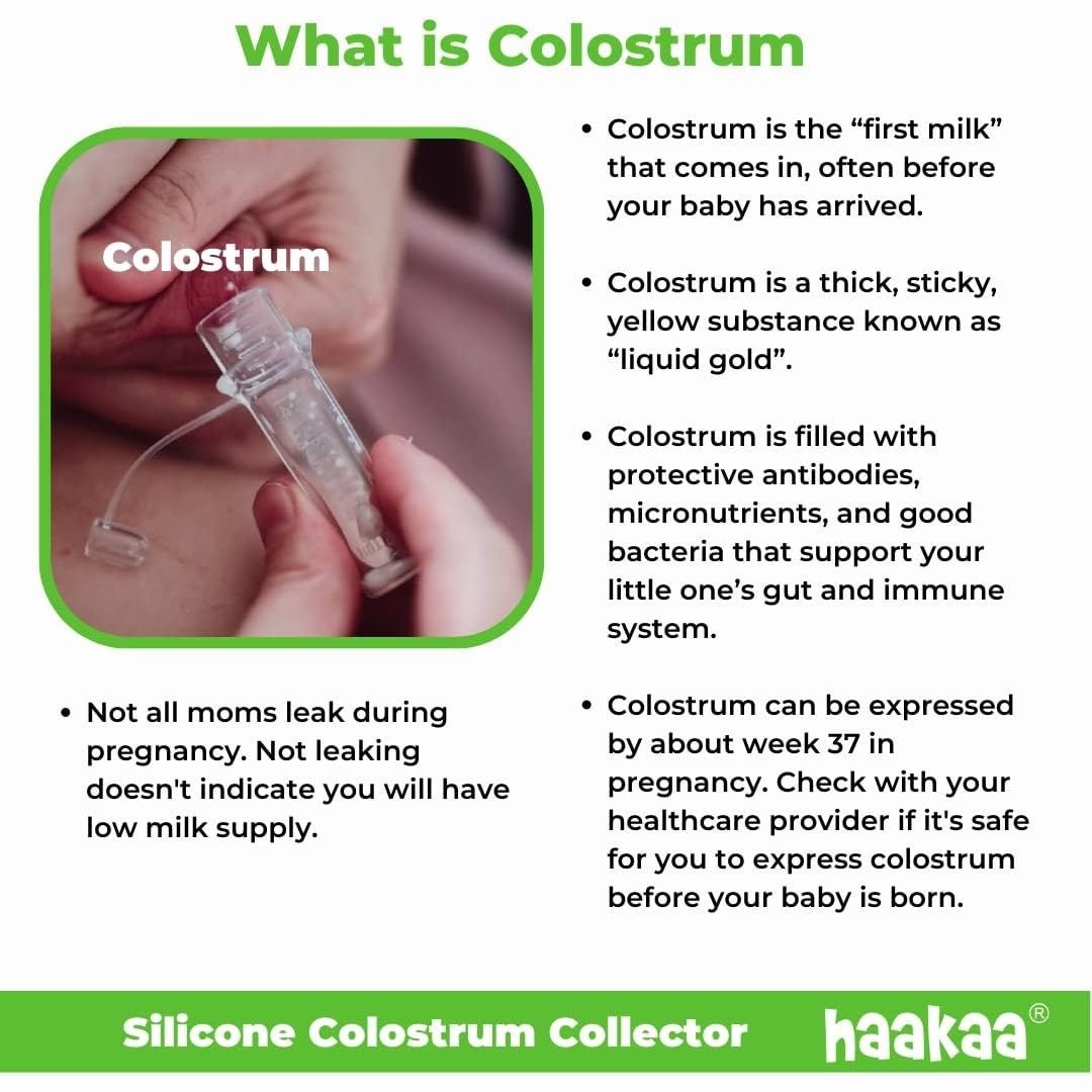 Haakaa Silicone Colostrum Collector Set Pre-sterilised 6 Pack