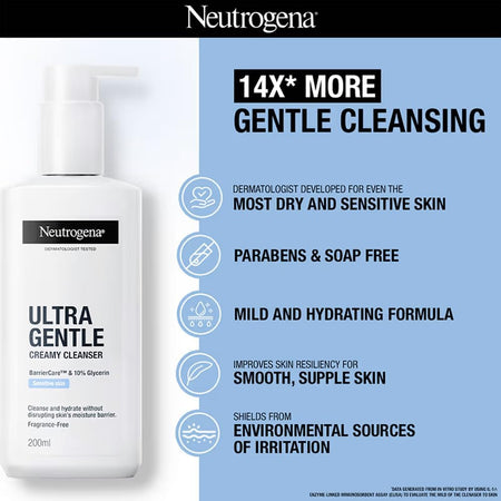 Neutrogena® Ultra Gentle Creamy Cleanser 200ml