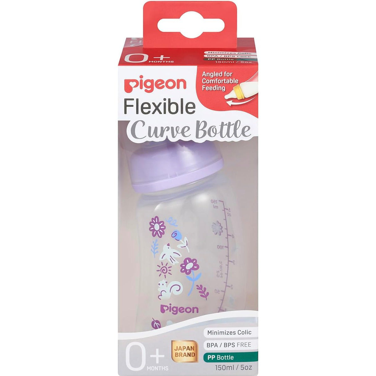 Pigeon Slim Neck Curve Bottle Garden 150ml