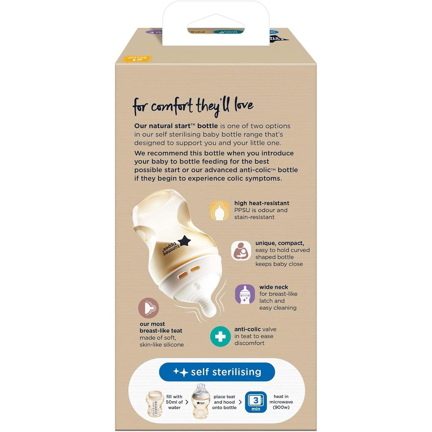 TOMMEE TIPPEE Natural Start PPSU BOTTLE SLOW TEAT 1X 260ML