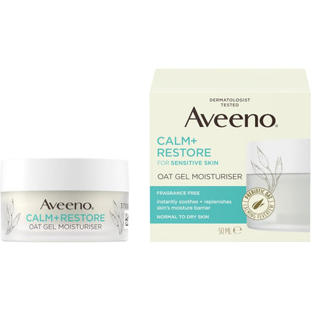 Aveeno Calm+restore Oat Gel Moisturiser 50ml